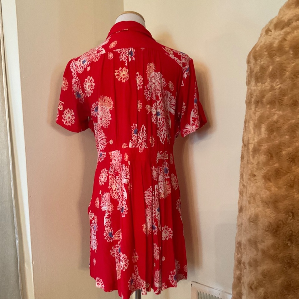 Free People Red Floral “Blue Hawaiian” Dress New w/o tags - Picture 2 of 2
